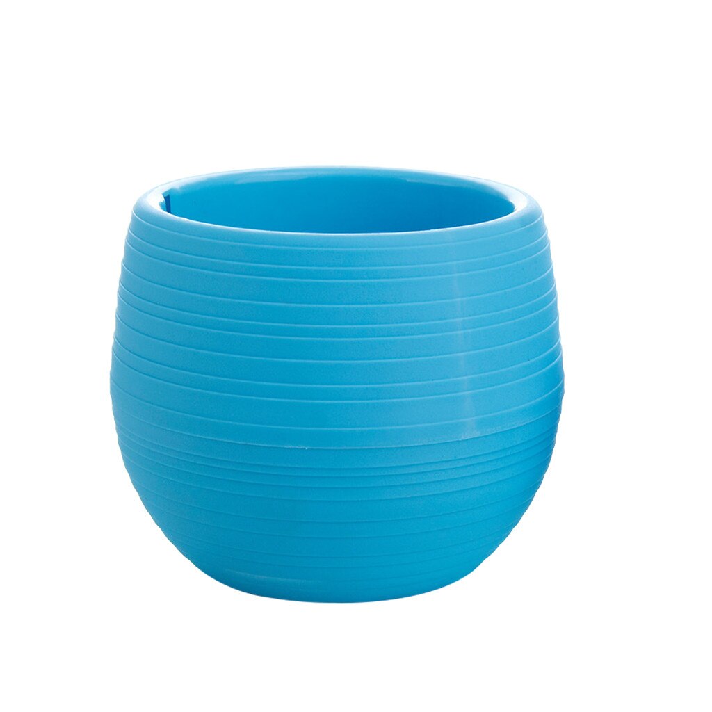 5 Colors Mini 10*10cm Colorful Plastic Flower Pot Succulent Plant Flowerpot For Succulent Plants Home Office Decoration: E
