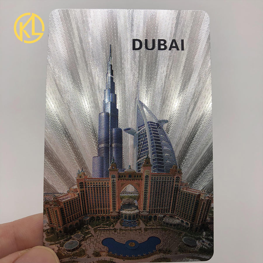 Dubai Building and scenery image silver Foil Plated Cards Waterproof Playing Card Limited Edition Collection