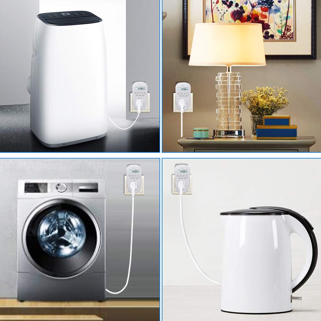 7 Days Programmable Timer Switch Countdown Outlet Electric Digital Socket with Timer Socket