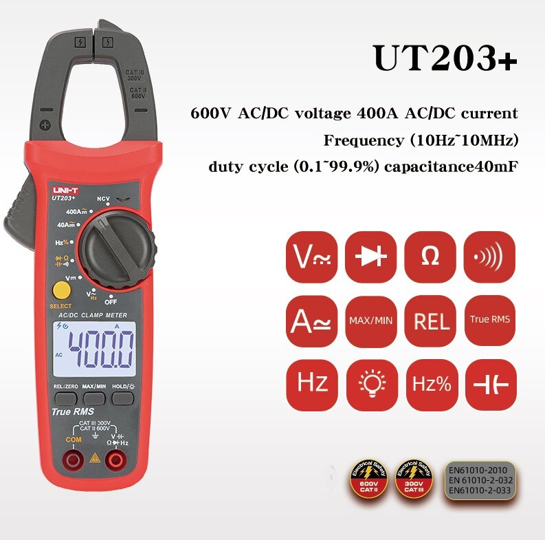 400-600A digital clamp meter automatic range true RMS high precision multimeter