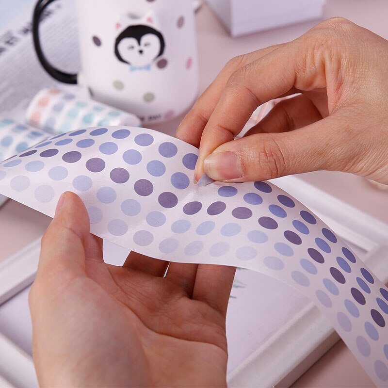 DIY Decoration Basic Material Stickers Base Element Dot Decorative Adhesive Tape Dot Masking Tape DIY Sticker Label