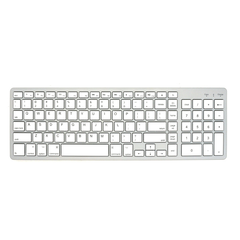 Bezprzewodowa klawiatura Bluetooth 5.0 2.4G angielski 102 klawisze dla MacBook iPad Tablet USB C ładowalna klawiatura akcesoria komputerowe: BRĄZOWA