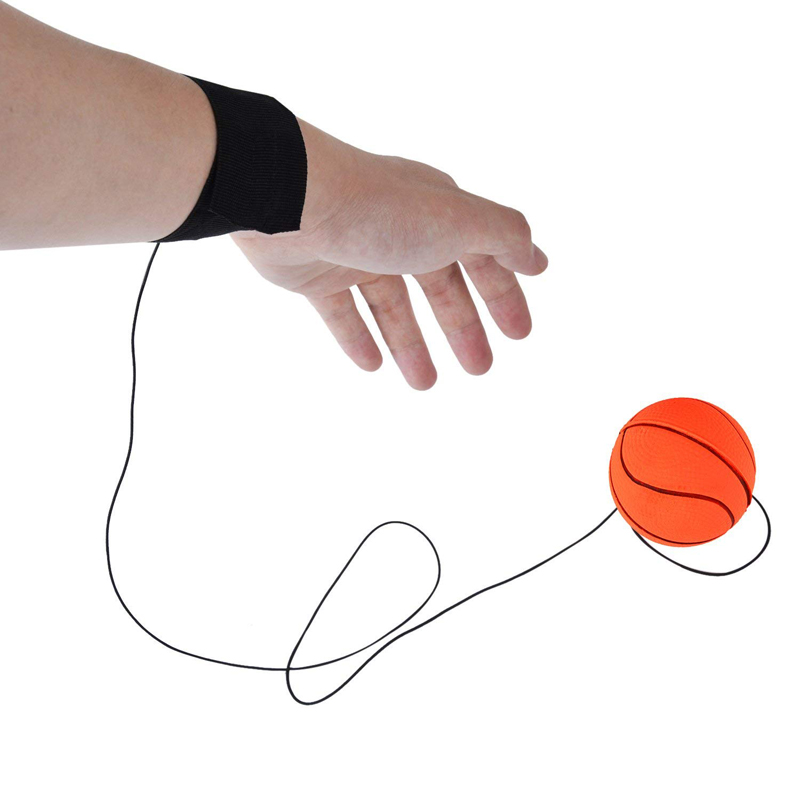 1Pcs Children Sponge Rubber Hand Ball Toy Game Exercises Bouncing Elastic Sport On Nylon String Children Kids Outdoor Toy Ball