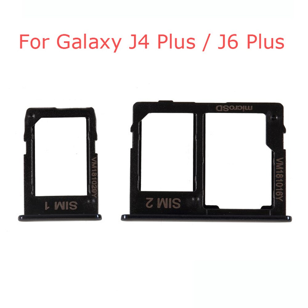 lot For Samsung Galaxy J6+ J610F J6 Plus/J4+ J415F J4 PLUS SIM Card Tray Slot Holder Replacement Part J610 J415