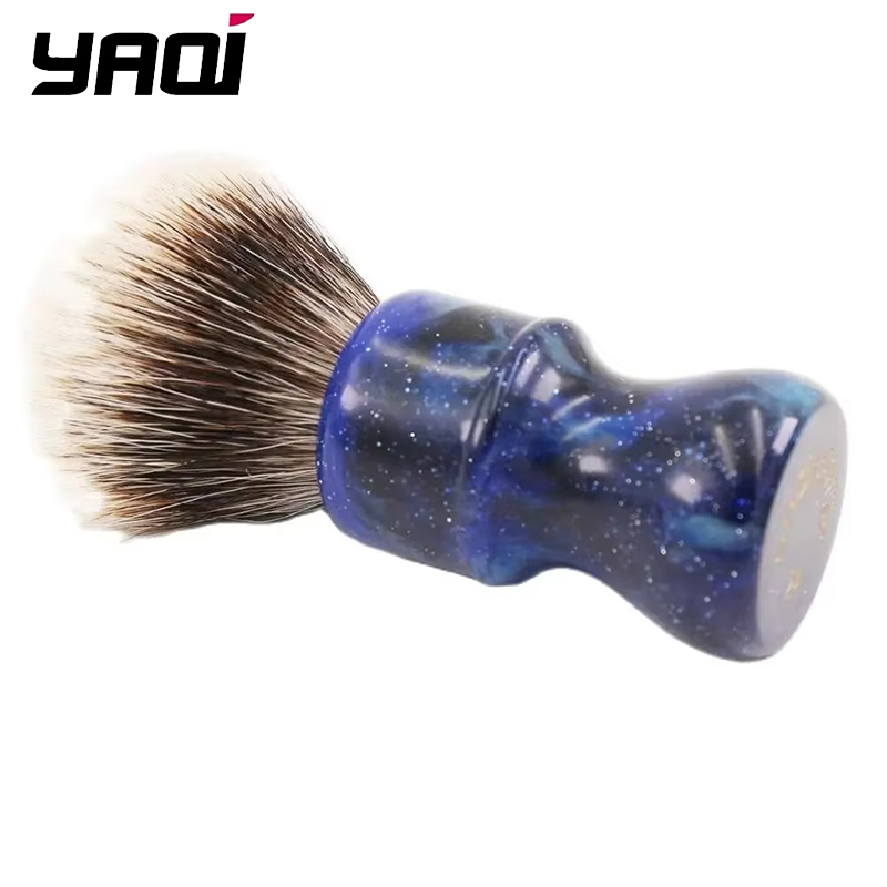 YAQI 24MM Mysterious Space Color Handle Two Band Badger Hair Knot Men Shaving Brushes Men Wet Shave Brushes YAQI