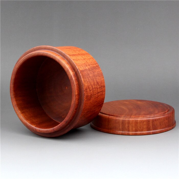 Petit cylindre en bois rond bois acajou | Boîte de rangement en acajou, petit cylindre en bois massif, boîte à bijoux, fleur du Myanmar, poire, thé