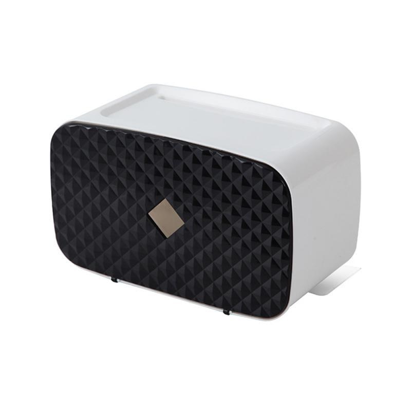 Household Waterproof Wall Mounted Toilet Paper Tray Roll Paper Tube Storage Box Tray Tissue Box Shelf Home Bathroom Product