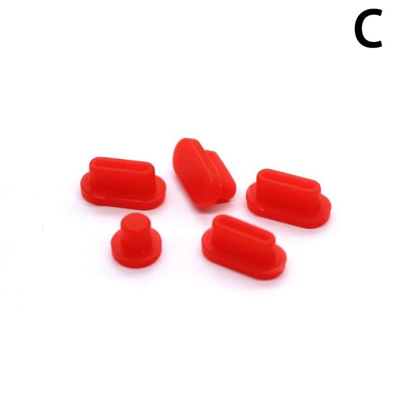Soft Silicon Voor Macbook Air 13 M1 Chip A2337 Air 13 A2179 Stof Plug Usb-poorten Anti-Stof Plug 2 Pak/partij: C