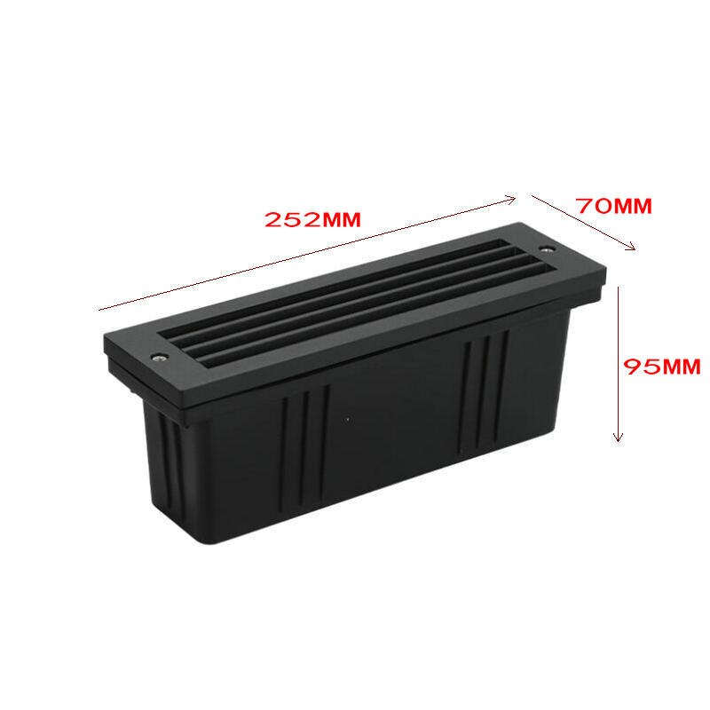 Waterproof Footlight LED Stair Light Step Light 10W GU10 AC85-265V Recessed In Wall Light Indoor/ Outdoor Staircase Step Lights: Grid type / warm white