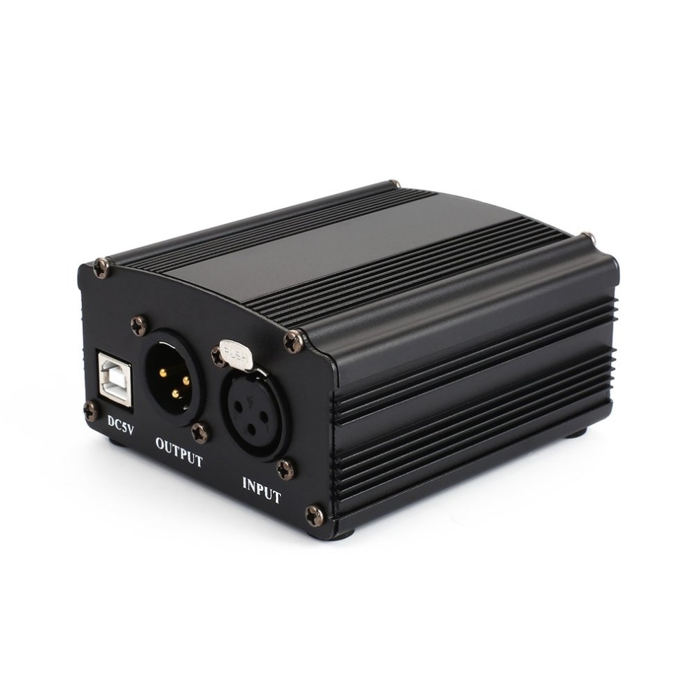 1-Kanaals 48 V Usb Phantom Power 5 Voeten Usb Kabel Xlr 3Pin Microfoon Kabel Voor Elke Condensator Microfoon