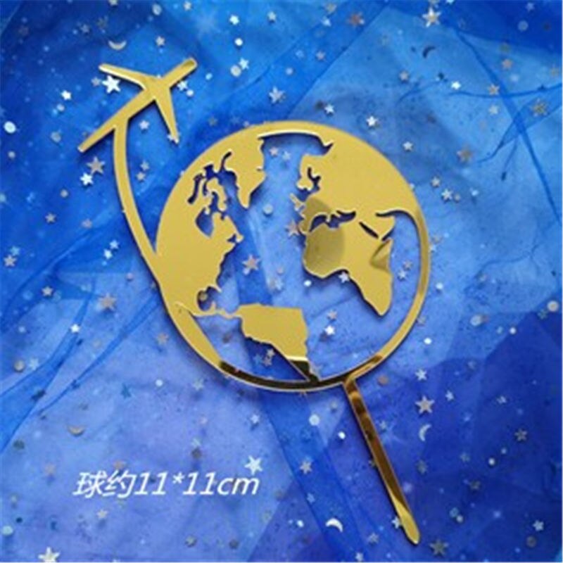 Rakieta astronauta księżyc kartka urodzinowa ozdoba ozdoba na wierzch tortu deser na dzień dziecka piękne prezenty: CK1327A