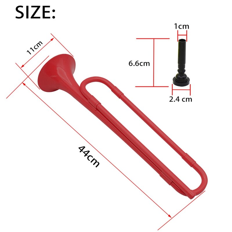 Plasttrumpet - bekvämt ergonomiskt grepp - bb autentiskt ljud för student- och nybörjare abs konstruktion
