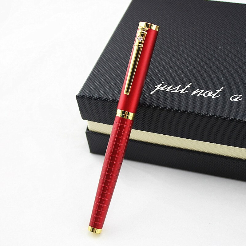 DIKA WEN 8035 Red Senior Extra Fine Fountain Pen with 0.5 mm Nib for Ink Pens