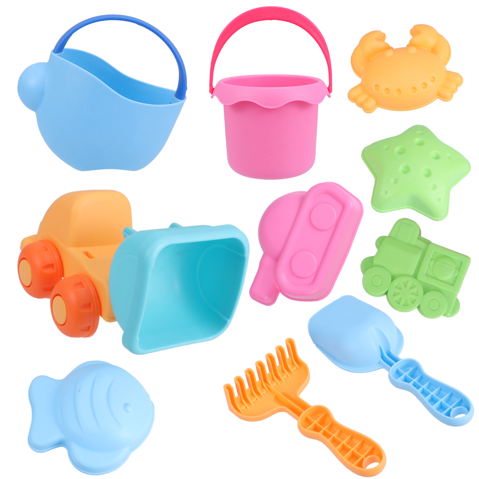 13Pcs Toddlers Summer Sand Beach Toys Set Kids Sand Playing Set