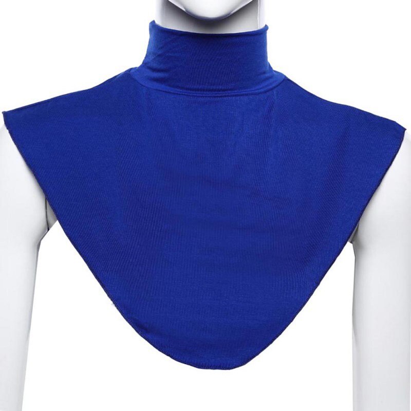 Femmes islamiques Hijab Extensions cou vérifier couverture arrière chemise islamique sous haut Hijab Femme Musulman écharpe: HT0890L