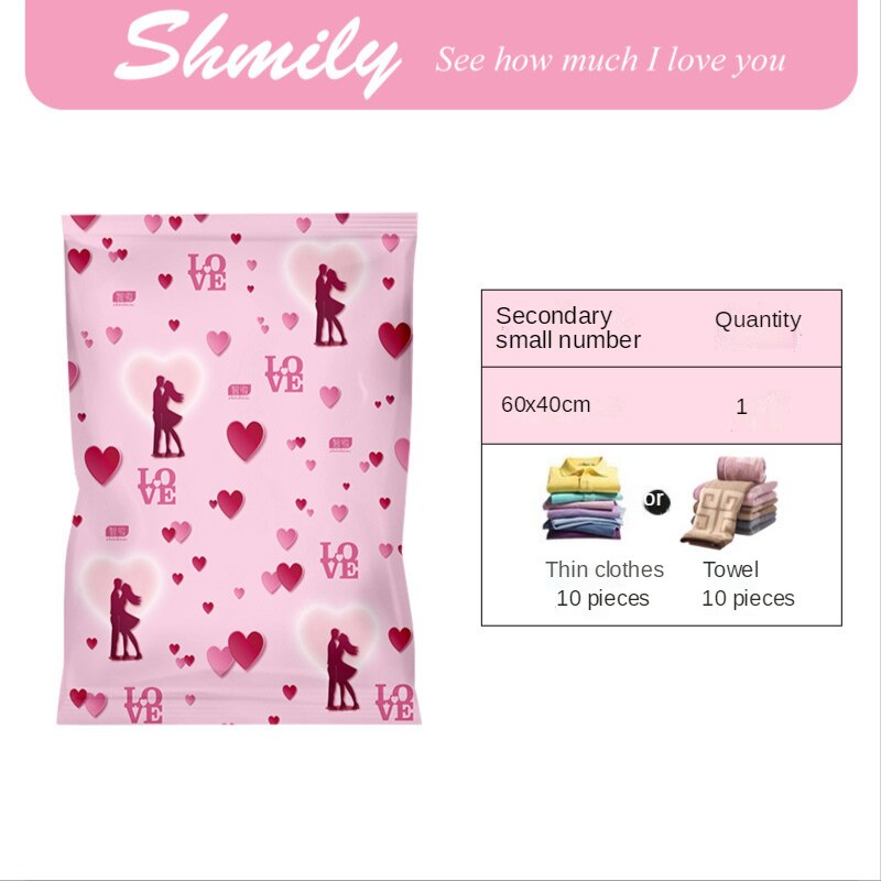 Vacuum compression bag clothing quilt vacuum bag storage bag travel clothes quilt storage handbag: A