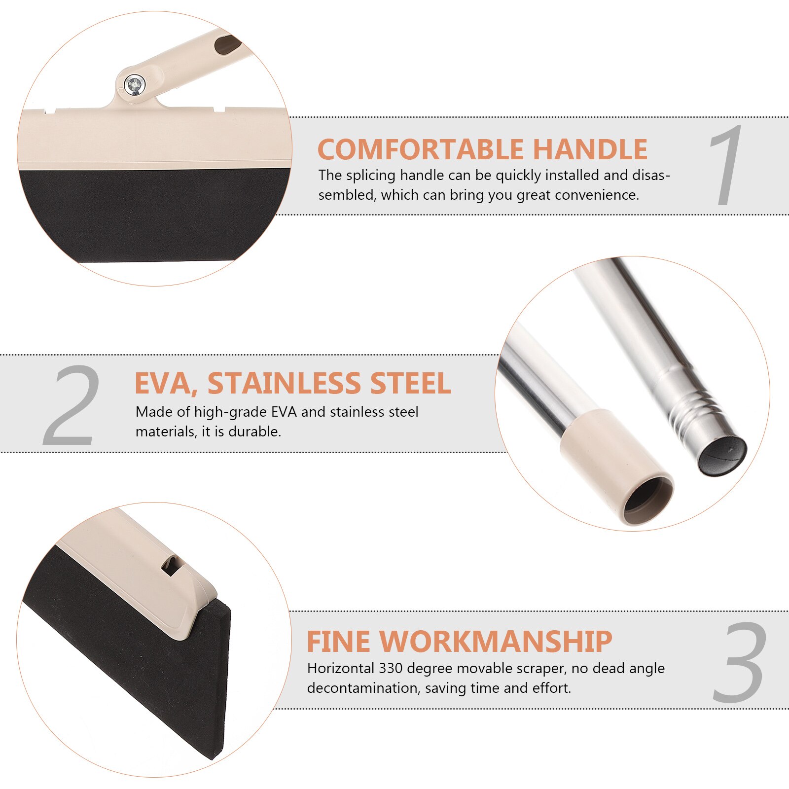 Wiper Portable Floor Wiper Window Wiper Floor Cleaner Cleaning Wiper for Indoor Bathroom Office