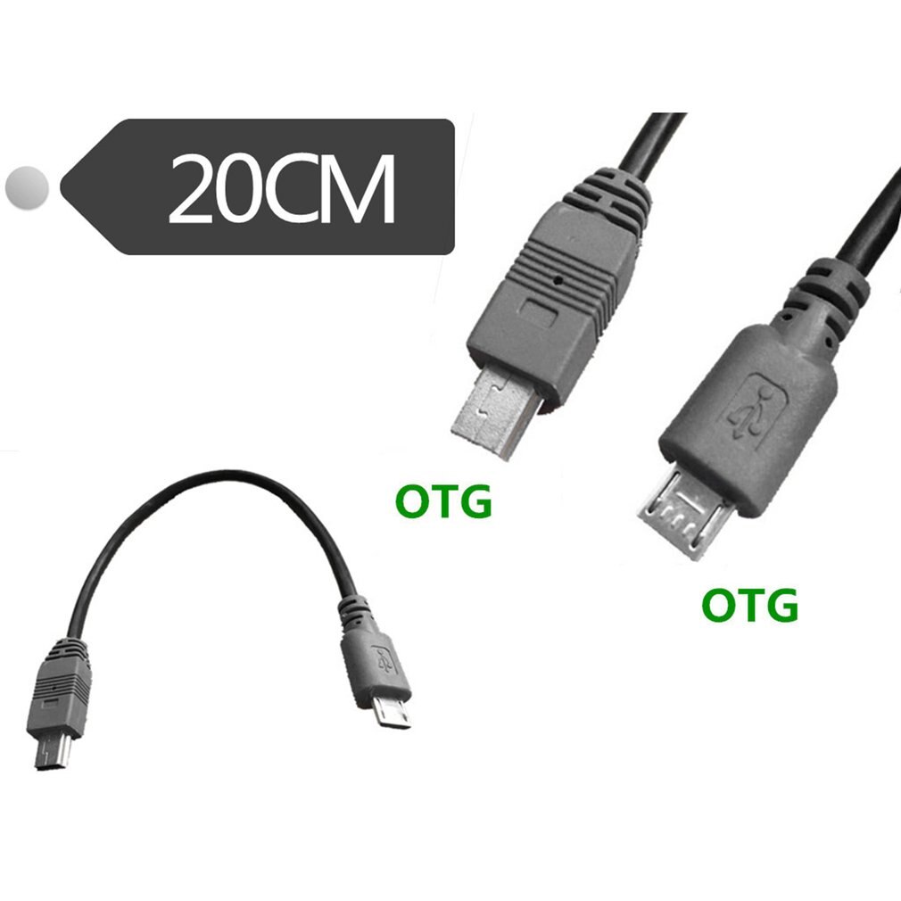 20Cm Micro Usb Naar Mini Usb Otg Kabel Male Naar Male Converter Adapter Data Opladen Mini 5-Pin usb Verlengkabel Usb 3.1 Type-C