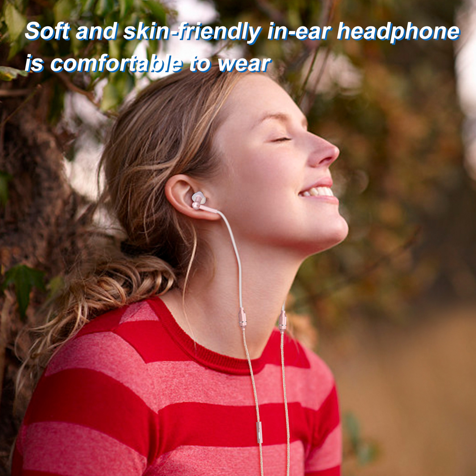 FC31 Air Tube Anti-radiation In-ear Headphones 3.5mm Wired Music Headset Radiation Free Earphone Reduction Line Control with Mic