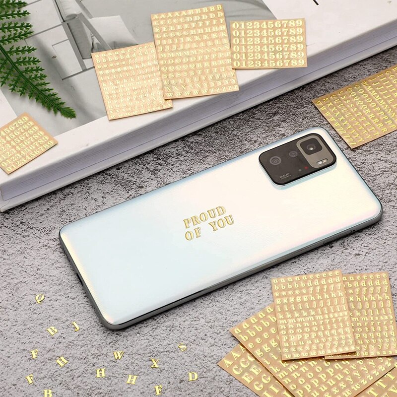18 Vellen Kleine Letter Stickers Mini Nummers Stickers Letter Stickers Alfabet Nummer Stickers Zelfklevend