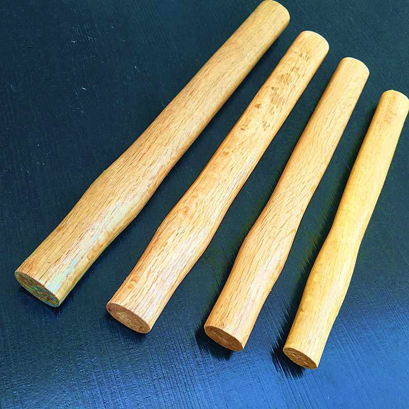 5Pcs 1/1.5/2/2.5P Hout Hamer Handvat Ronde Hoofd Klauw Hamer Handgrepen Anti-Slip Gelakt Oppervlak Reparatie Hamer Tool