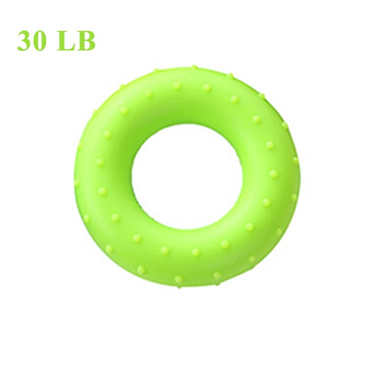 Hand Grip Finger Pow Trainer Solid Silicone Rubber Ring Hand Expander Exerciser Fingers Gripper Powerball Hand Exerciser Grip: black