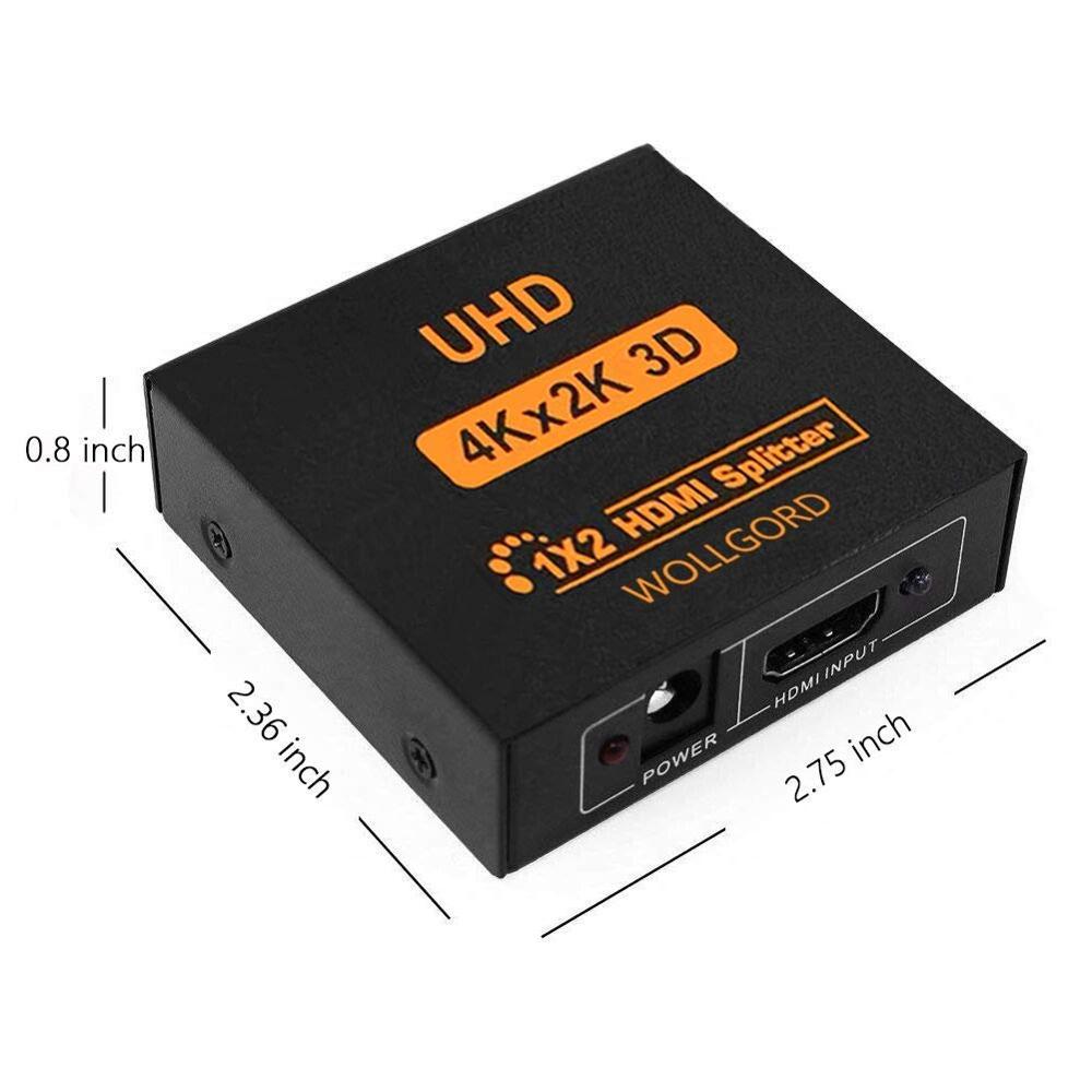 4K 3D HDMI Splitter 1x2 1 In 2 Out HDMI Splitter