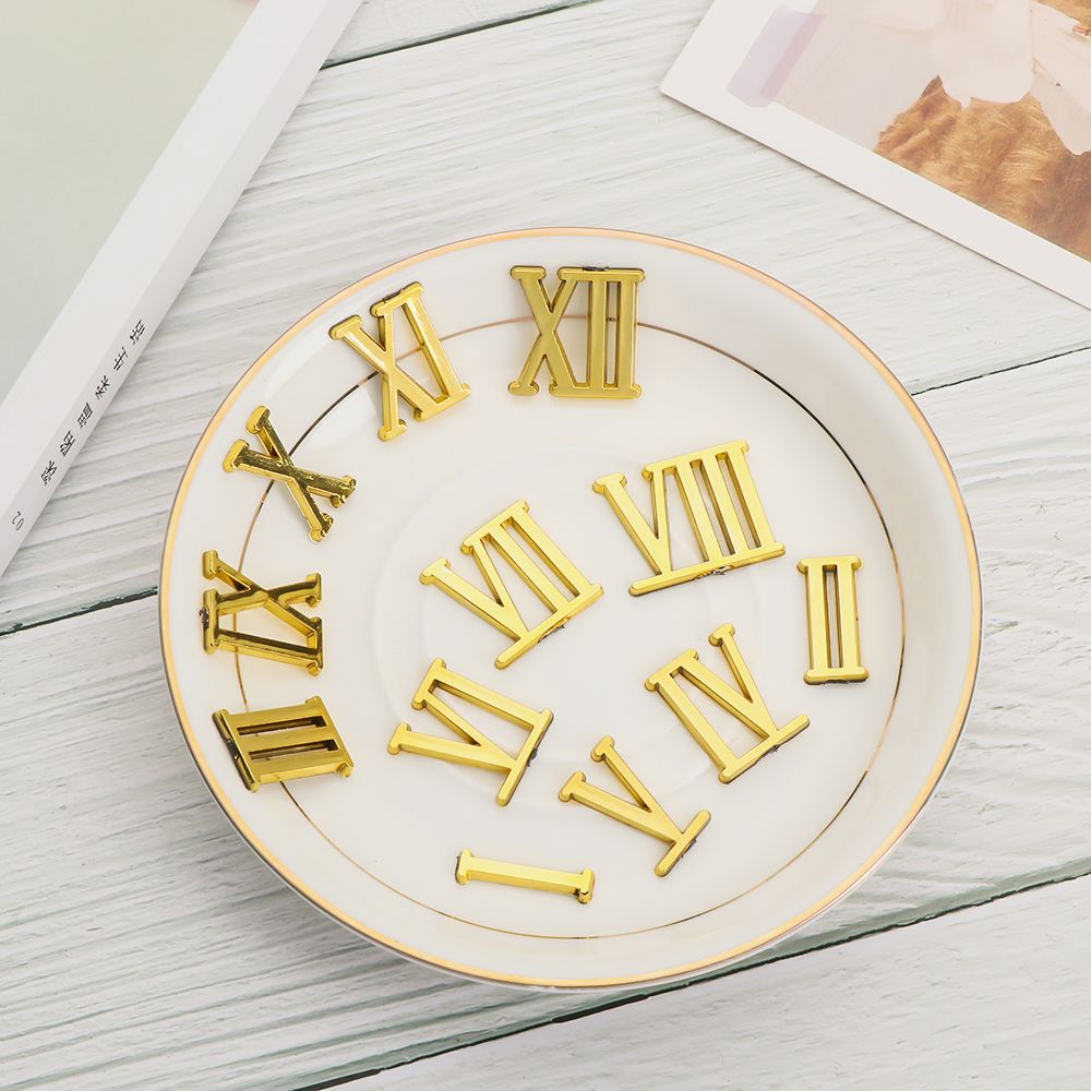 1 Set DIY Restore Repair Tools Digital Roman Numerals Arabic Number Clock Numerals Accessories Quartz Clock Parts