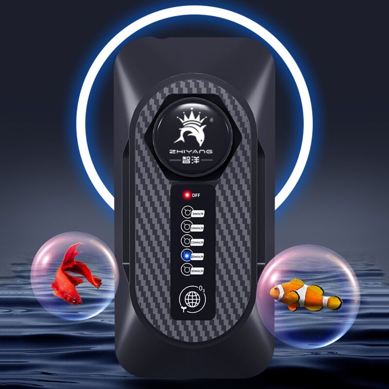 Adjustable 120mg Portable Aquarium Ozone Generator for Plant Fish Tank Air Water Ozonizer