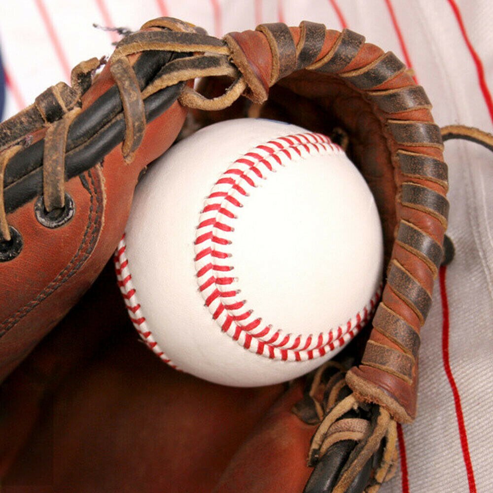 Handgemaakte Baseballs Rubber Innerlijke Zachte Baseball Kids Fitness Bal Training Oefening Baseball Men&#39;s Praktijk Team Game