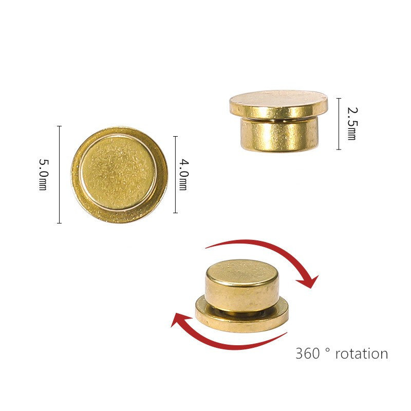 SNASAN 10pcs Mini Rotating Bearing For Nail Art Jewelry Making Phone Case Decoration DIY Handmade Accessories Jewelry Findings