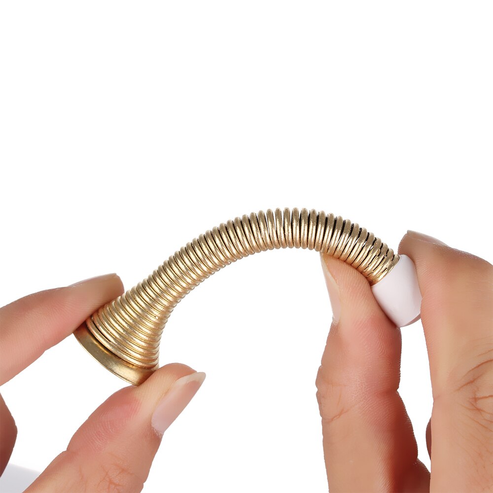 Brass Chrome Spring Door Stop Stops Stopper Buffer Protector Easy Mounted Metal Spring Door Hold Home Hardware