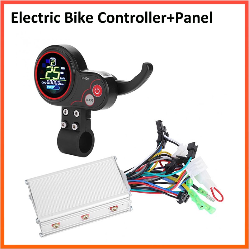 Electric Bike Control 24V 36V 48V 60V 250W/350W Bicycle Scooter Controller LCD Display Brushless Panel with Shift Switch E-bike