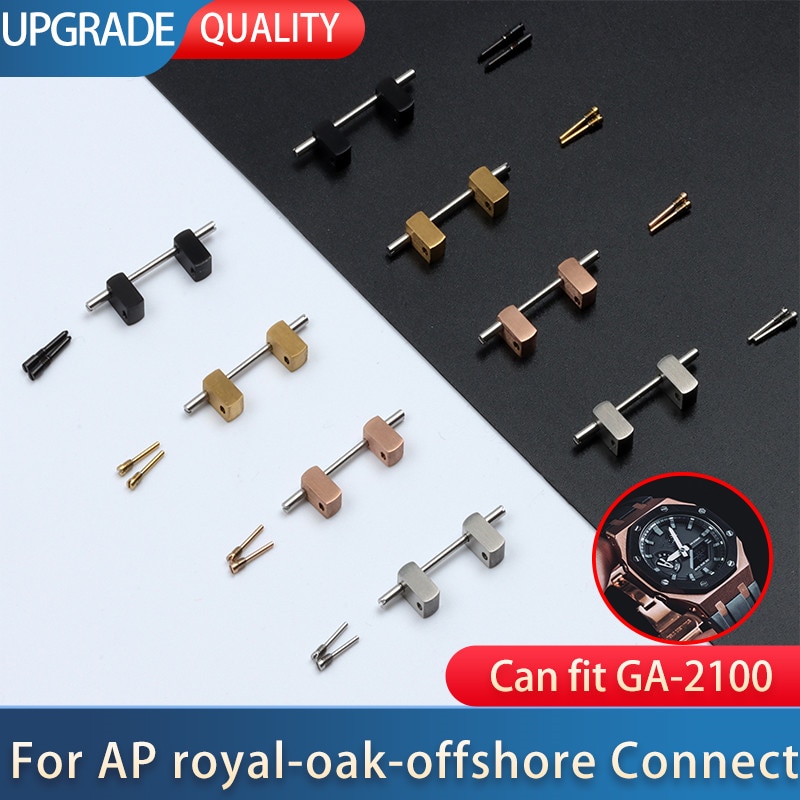 Ändlänk omvandlingssats för ap royal-oak-offshore dykare klocka ansluta klockfodral armband rem för 15400 15500 26331 15202