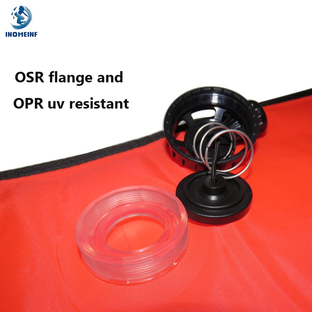 Oberflächenboje 1.5m 1.8m farbige tauchboje mit guter sichtbarkeit, aufblasbare sicherheitsboje für taucher, zubehör für tauchausrüstung