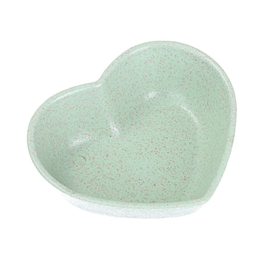 Utensilios de cocina, platos de aperitivo, salsa, aceite, sal, vajilla, tazón de condimentos, platos pequeños, plato de salsa de comida: green-heart shape