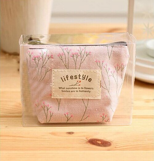 eTya Portable Flowers Travel Cosmetic Bag Pencil Makeup Case Pouch Women Toiletry Wash Organizer Bag Female Samll Coin Bags: pink / 21X12cm