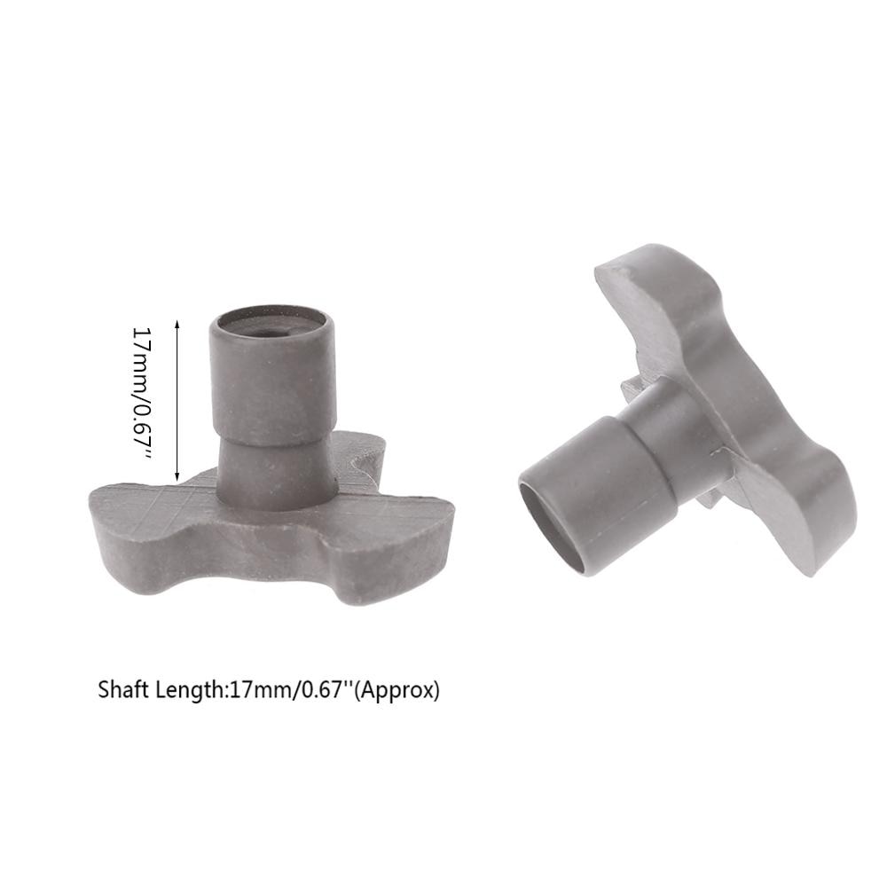 Plato giratorio para horno microondas, eje de bandeja de soporte, acoplador, guía de rodillo, 17mm, 2 uds.