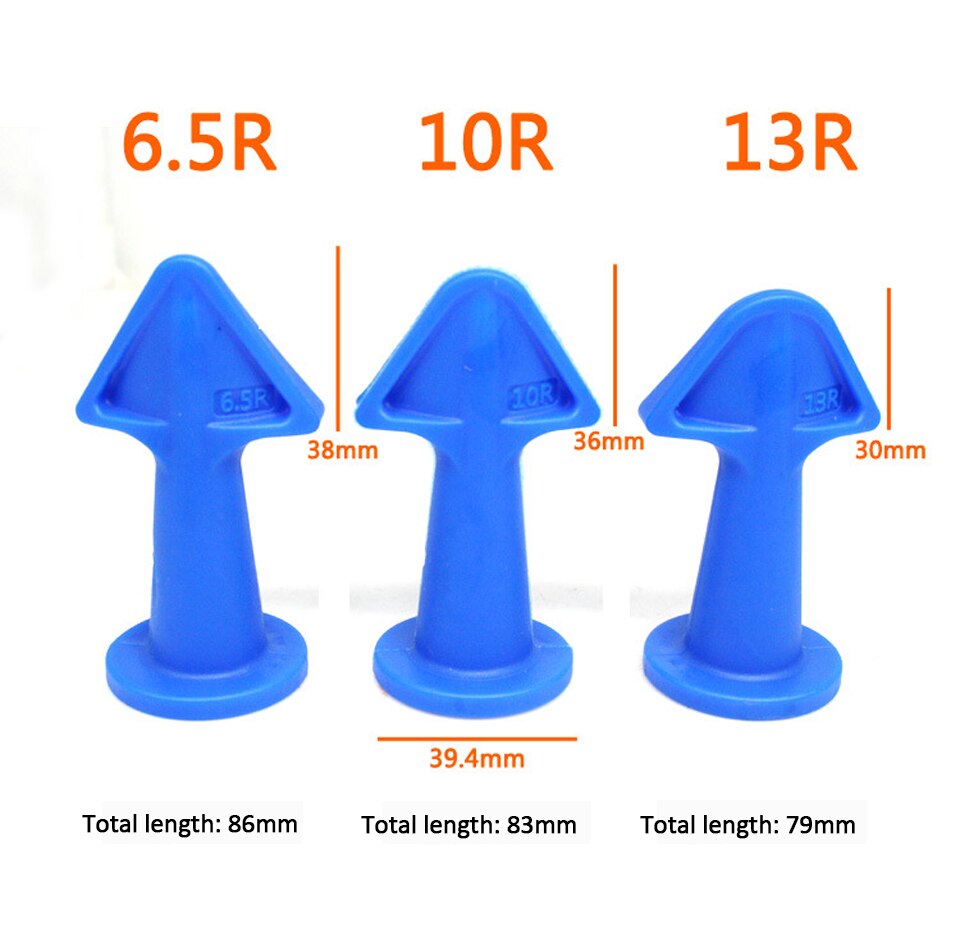 Caulk Finishing Tool Kit Glue Nozzle Scraper Caulking Grouting Sealant Finishing Clean Remover Tool 3pcs Caulk Nozzle & Scraper