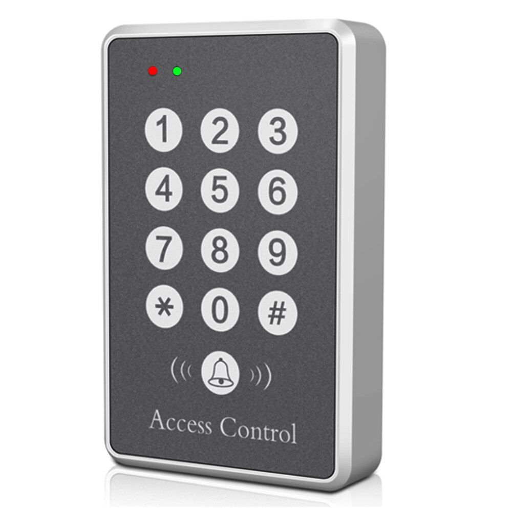 LUCKING DOOR Access Control System Machine Security 125Khz RFID Proximity Entry Door Lock Entry Access Keyboard Silver