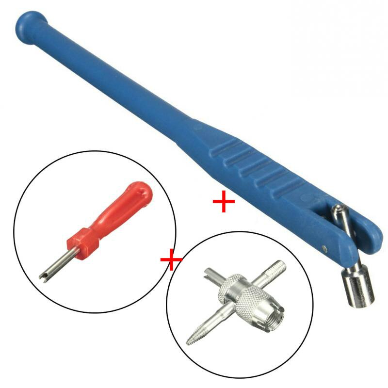 3Pc Car Motorcycle Tire Valve Stem Puller Installer Tool Valve Tube Stem Extractor Metal Tire Repair Tools
