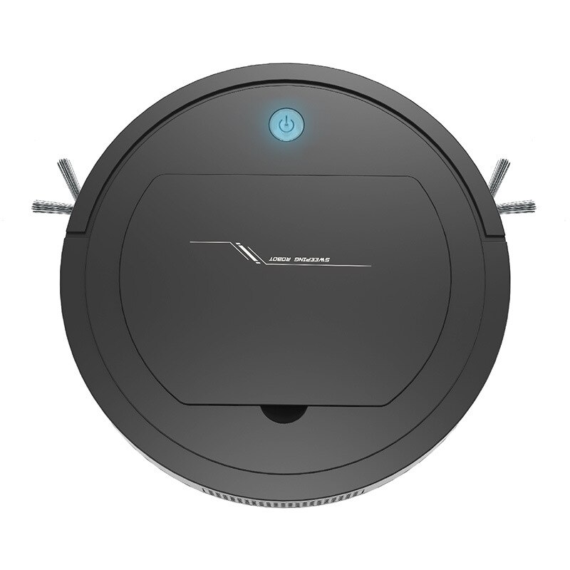 Multifunctional Smart Floor Cleaner 3-In-1 Auto Rechargeable Smart ing Robot Dry Wet ing Vacuum Cleaner: Black