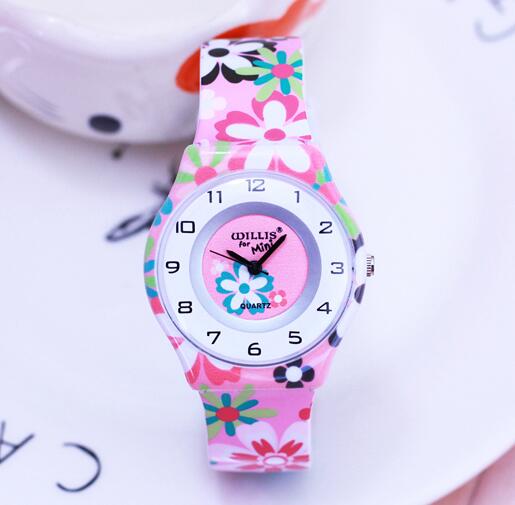 WILLIS Mooie Bloemen Voor Mini Horloges Vrouwen Jurk Horloges Waterbestendig Kinderen Horloge Kids: 4