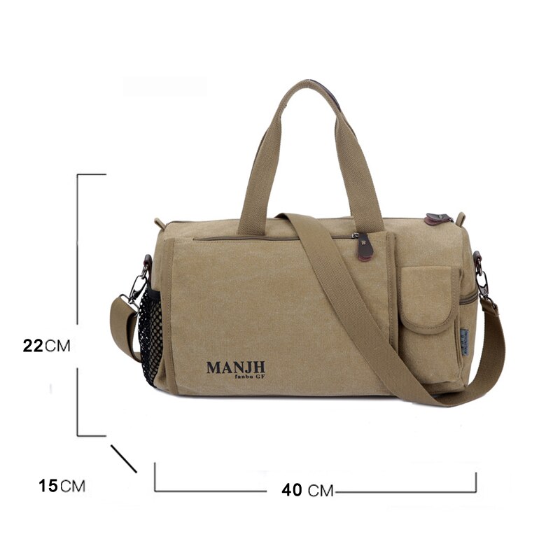 Large Capacity Canvas Travel Bags Casual Men Hand Luggage Travel Duffle Bag Big Tote 5 Colors Male Crossbody bag PT1234: 2