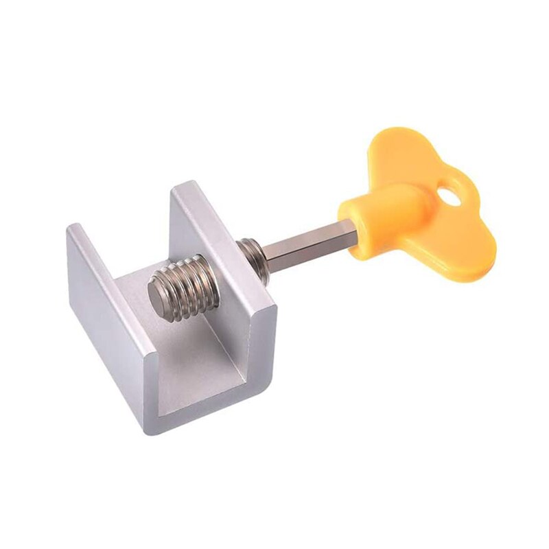 1/4/6 Sets Window Locks Window Door Frame Security Locks with Key Heavy Duty Aluminum Alloy Sliding Window Stops for Home Office: 1 pieces