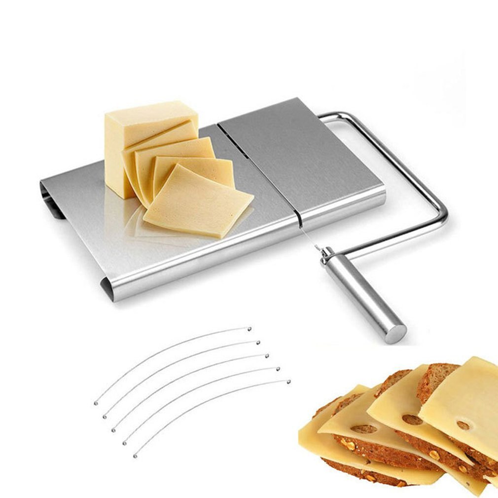Coupe-beurre Et Trancheuse à Fromage En Acier Inoxydable Avec Plateau - Manuel, Lavable Au Lave-vaisselle