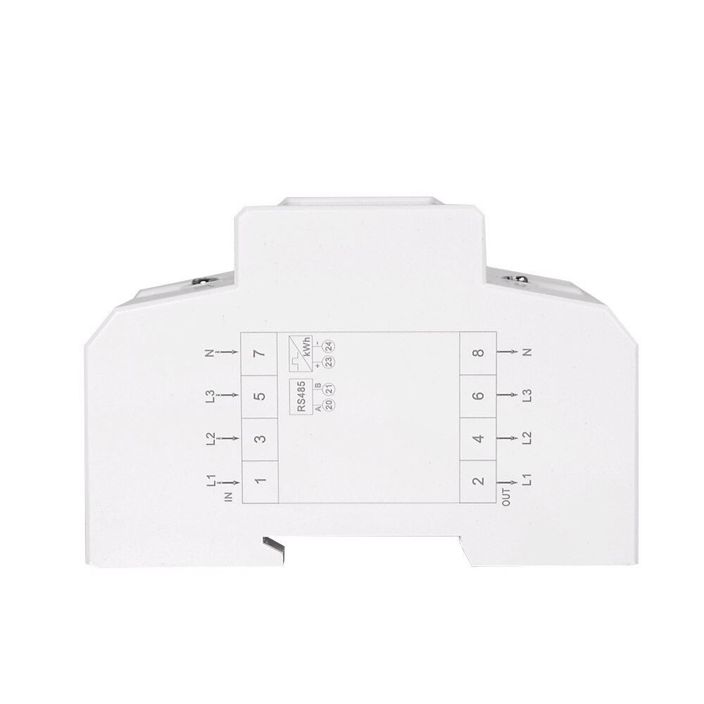 DDS024MR 80A LCD Energy Meter Modbus Three-Phase Electric Meter Volt Amp Watt Meter Power Meter Cycling Home Energy Monitor