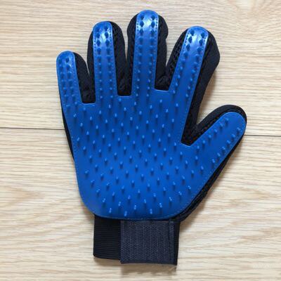 Aapet tpr kjæledyr hund katt stell børstehansker hund katt hår fjerning tilbehør kjæledyr kamhansker kjæledyr hund rengjøringe massasjehansker: En