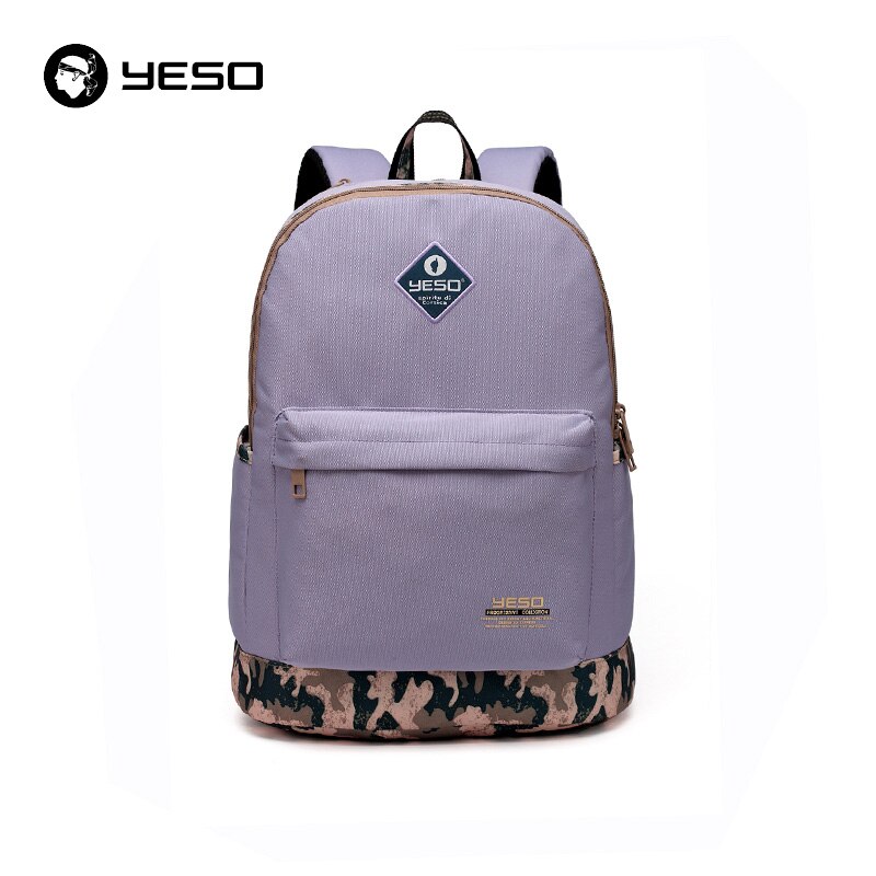 YESO Neue Schule Rucksack Große Kapazität Taschen Für Frauen Adrette Zurück Zu Schule Rucksack Wasserdichte Oxford Rucksack Männer: hell Violett