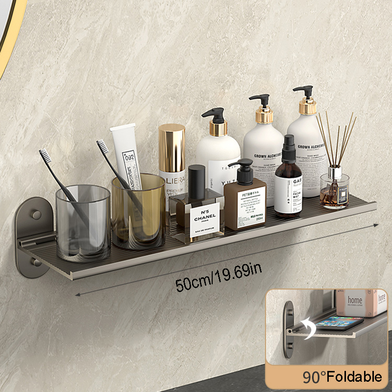 Badkamerplank Opvouwbare plank Toiletorganisator Wandgemonteerde plankopslag Drijvende planken Opslaghouders Doucherek Dienbladen Kit: Rood